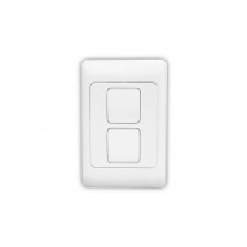 DuoSmart Interruptor de Luz Inteligente e Indicador de Estado LED A20, 2 Botones, WiFi, Blanco  