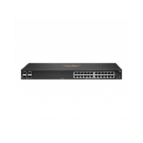 Switch Aruba Gigabit Ethernet CX 6000, 24 Puertos 10/100/1000Mbps + 4 Puertos SFP, 56 Gbit/s, 32.000 Entradas - Administrable  