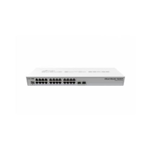 Switch Mikrotik Gigabit Ethernet CRS326-24G-2S+RM, 24 Puertos 10/100/1000Mbps + 2 Puertos SFP+ - Administrable  