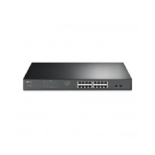 Switch TP-Link Gigabit Ethernet JetStream, 16 Puertos PoE+ 10/100/1000Mbps, 36Gbit/s, 8000 Entradas - Administrable  