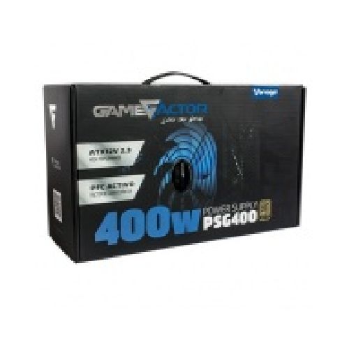 Fuente de Poder Game Factor PSG400 80 PLUS Bronze, 24-pin ATX, 120mm, 400W   