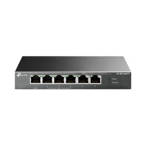 Switch TP-Link Gigabit Ethernet TL-SG1006PP, 6 Puertos 10/100/1000Mbps (4x PoE), 12 Gbit/s, 4000 entradas - No Administrable  