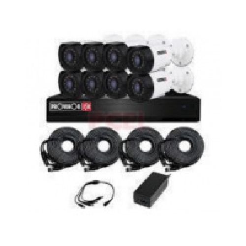 Provision-ISR Kit de Vigilancia PAK88LIGHTCC2MP de 8 Cámaras CCTV Bullet y 8 Canales, con Grabadora  