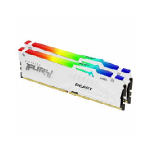 Kit Memoria RAM Kingston FURY Beast DDR5, 6000MHz, 64GB - 2 x 32GB, CL30, XMP/EXPO, Blanco   