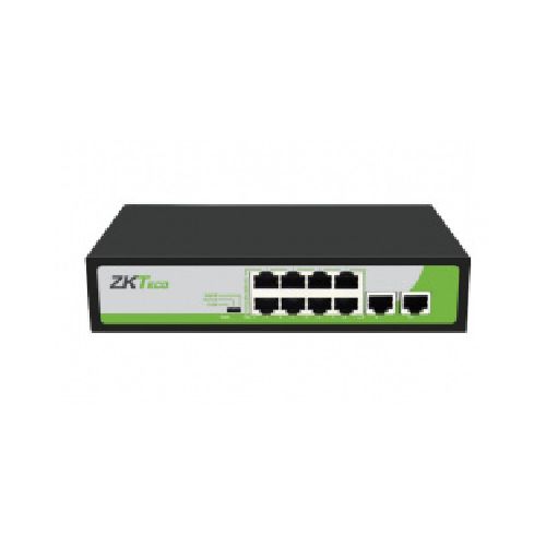 Switch ZKTeco Fast Ethernet PE082-120-C, 10 Puertos 10/100Mbps (8x PoE), 2 Gbit/s, 1000 Entradas - No Administrable  