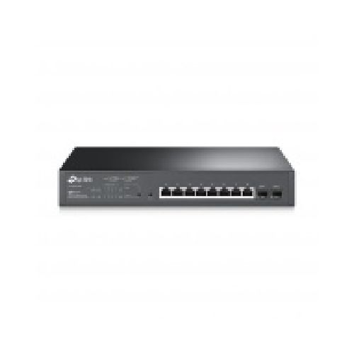 Switch TP-Link Gigabit Ethernet TL-SG2210MP, 8 Puertos PoE+ 10/100/1000Mbps + 2 Puertos SFP, 20Gbit/s, 8000 Entradas - Administrable  