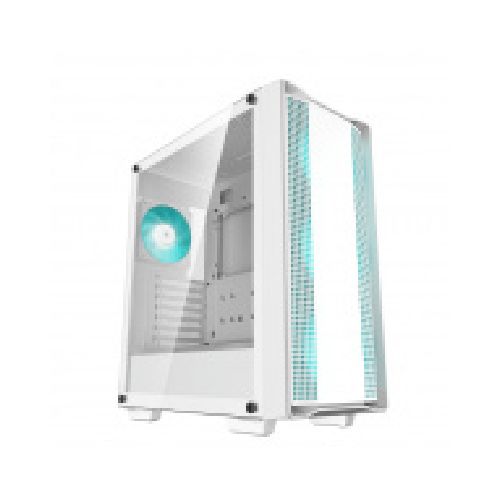 ﻿Gabinete DeepCool con Ventana CC560 WH V2, Midi-Tower, Mini-ITX/Micro-ATX/ATX, USB 2.0/3.0, sin Fuente, 4 Ventiladores Instalados, Blanco  