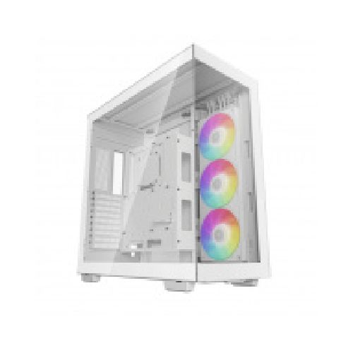 Gabinete DeepCool con Ventana CH780 WH, Full Tower, Mini-ITX/Micro-ATX/ATX, USB 2.0/3.0, sin Fuente, 1 Ventilador Instalado, Blanco  