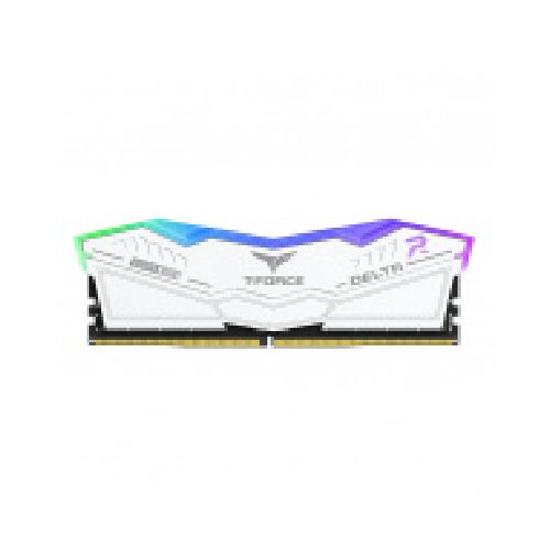 Kit Memoria RAM Team Group T-Force Delta RGB DDR5, 5200MHz, 32GB - 2 x 16GB, CL40, XMP/EXPO, Blanco   