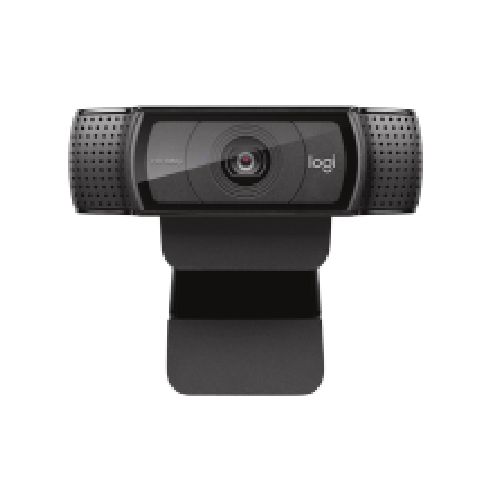 Logitech Webcam HD Pro C920 con Micrófono, Full HD, 1920 x 1080 Pixeles, USB 2.0, Negro  