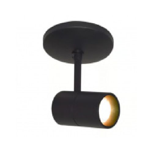 Tecnolite Lámpara LED Spot para Techo Riel, Interiores, Luz Suave Cálida, 7.5W, 500 Lúmenes, Negro, para Casa  