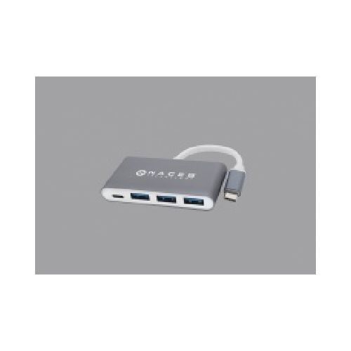  Compra Naceb Hub USB-C Macho - 3x USB-A 1x USB-C Plata NA-0112 | Cyberpuerta.mx