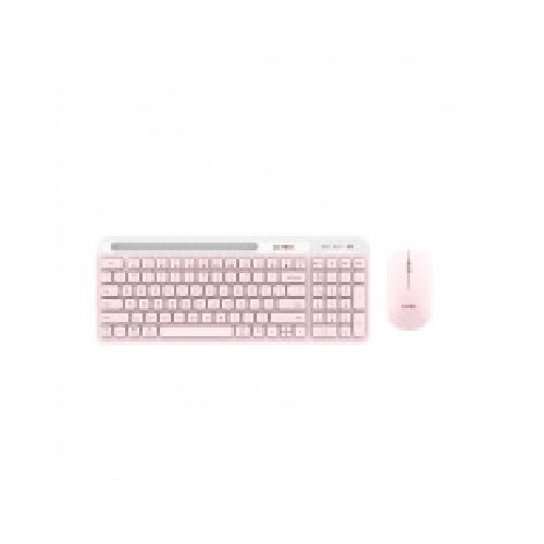 Kit de Teclado y Mouse Acteck Creator Virtuos Silk MK720, Inalámbrico, Bluetooth, Rosa (Español)  