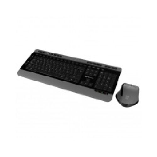 Kit de Teclado y Mouse Klip Xtreme Magnifik Wireless Duo, Inalámbrico, USB, Negro/Gris (Español)  