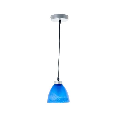 Lámpara Colgante Vidrio Gama Azul 1 Luz 60W E27  