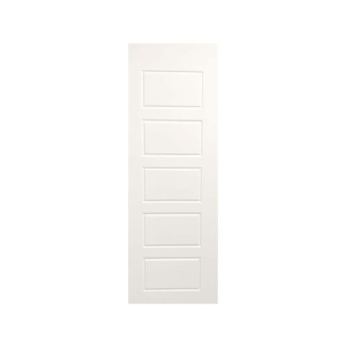 Puerta tambor MDF de 5 paneles Riverside de 70 x 213 cm Blanco  