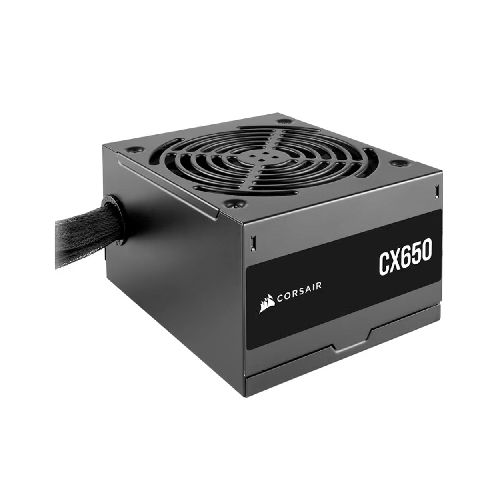 FUENTE DE PODER CORSAIR (CP-9020278-NA) CX650,650W,80 PLUS BRONZE,3 SATA,2 PCIE,VENT 120MM,NEGRO  