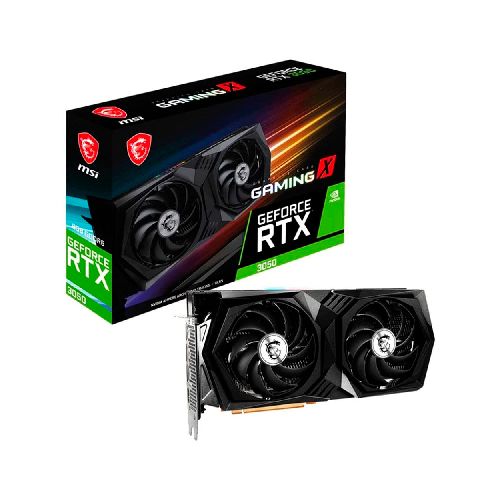 TARJETA DE VIDEO MSI GEFORCE RTX 3050 GAMING X 6G 6GB GDDR6 2xHDMI DP  