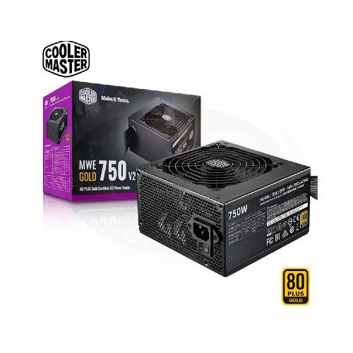 FUENTE DE PODER COOLER MASTER (MPE-7501-AFAAG-3U2) MWE GOLD V2 FM 750W,PCIE5,80 GOLD,PFC ACT,ATX3.0  