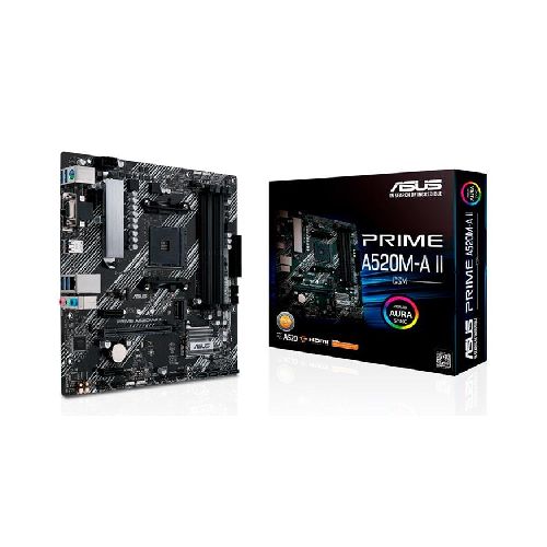 TARJETA MADRE ASUS PRIME A520M-A II/CSM AM4 4xDDR4 MATX  