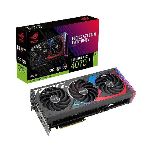 TARJETA DE VIDEO ASUS ROG STRIX GAMING GEFORCE RTX 4070Ti 12GB GDDR6X OC EDITION 192BITS PCIE4.0 ROG-STRIX-RTX4070TI-O12G-GAMING  