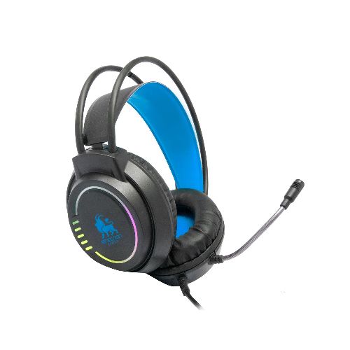 AURICULARES GAMER NECNON (NBHG-KIMERA-AZ)CONTROL V,RGB,CONECTOR 3.5,ADAPTADOR DOBLE 3.5,AZUL  