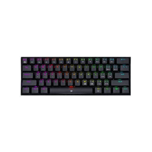 TECLADO MECANICO REDRAGON DRAGONBORN SWITCH ROJO RGB 60% K630RGB  