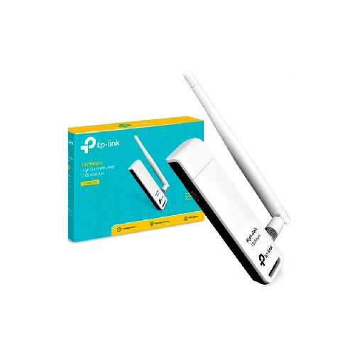 TARJETA DE RED USB INALAMBRICA TP-LINK 150MBPS 802.11N/G/B ANTENA DESMONTABLE 4DBI TL-WN722N  