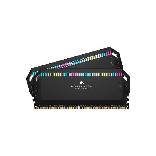 MEMORIA DIMM DDR5 CORSAIR (CMT64GX5M2B5600C40) 64GB 5600MHZ (2X32GB) DOMINATOR PLATINUM RGB,NEGRO  