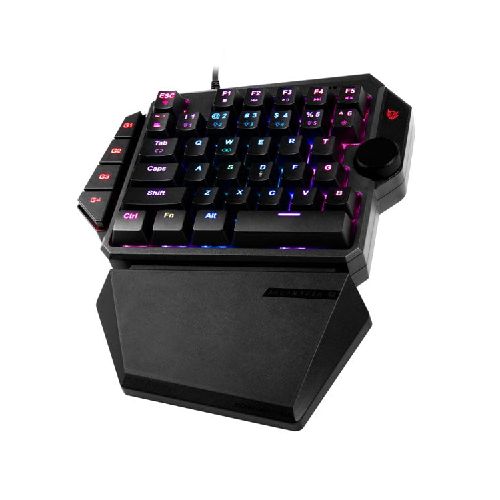 TECLADO MECANICO BALAM RUSH DOMINATE GK540 RGB USB NEGRO REPOSAMUNECAS REMOVIBLE BR-932721  