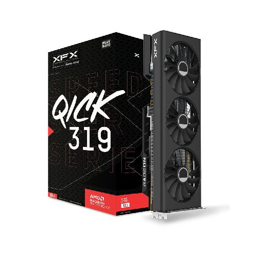 TARJETA DE VIDEO XFX (RX-77TQICKB9) SPEEDSTER QICK 319 RADEON RX7700XT,12GB GDDR6,2276MHZ,3*DP,HMDI  