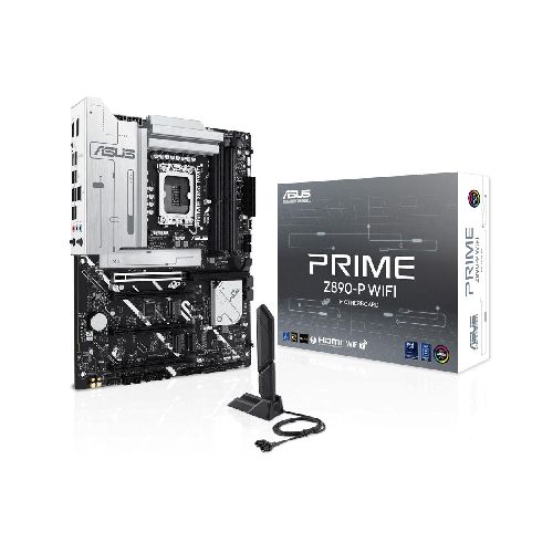 TARJETA MADRE ASUS (PRIME Z890-P WIFI)SOCKET 1851 15A,4*DDR5,HDMI,TB,PCIE-5.0,WIFI7,ATX  