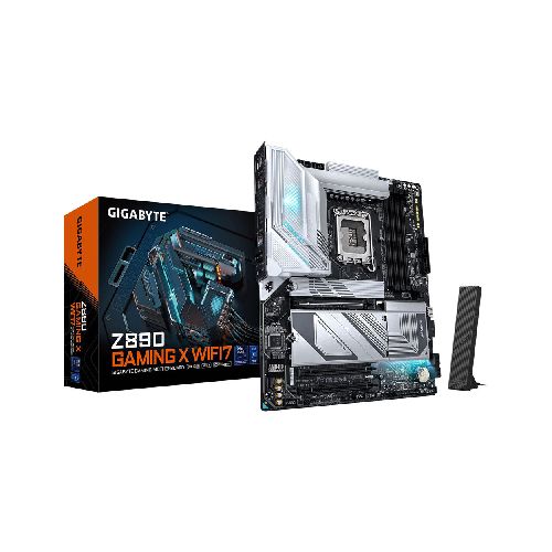 TARJETA MADRE GIGABYTE  (Z890 GAMING X WIFI7) SOCKET 1851, 4*DDR5 9200MHZ, DP, ATX, WIFI7/BT  