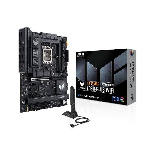 TARJETA MADRE ASUS (TUF GAMING Z890-PLUS WIFI)SOCKET 1851 15A,4*DDR5,HDMI,TB,PCIE-5.0,WIFI7,ATX  