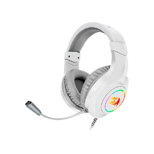 AURICULARES REDRAGON HYLAS BLANCO 3.5MM RGB XBOX ONE SWITCH PS4 H260W-RGB  