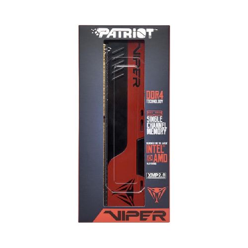 MEMORIA RAM PATRIOT VIPER ELITE 8GB DDR4 3200MHZ BLACK-RED CL18 PVE248G320C8  