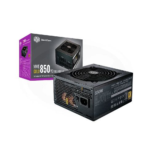 FUENTE DE PODER COOLER MASTER (MPE-8501-AFAAG-3U2) MWE GOLD V2 FM 850W,PCIE5,80 GOLD,PFC ACT,AXT3.0  