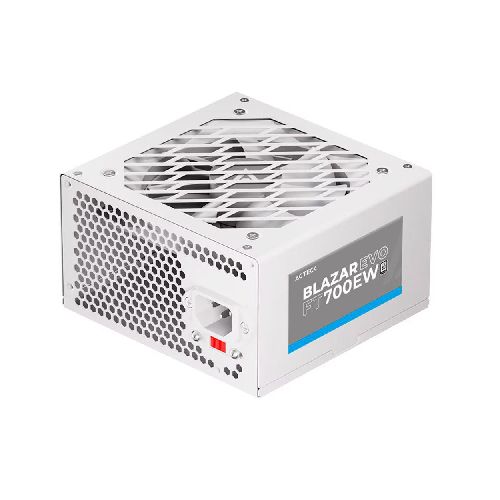 FUENTE DE PODER ACTECK (ES-05004EB) FT700EW,700W,24 PINES,4 SATA,2 MOLEX,VENT 120MM,BLANCO  