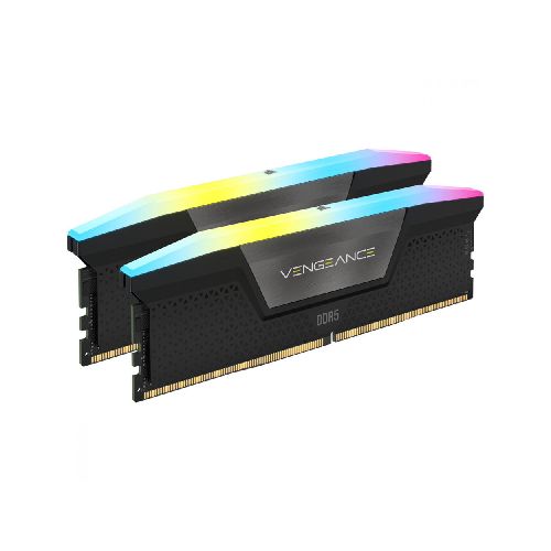 MEMORIA DIMM DDR5 CORSAIR (CMH32GX5M2B5600C36K) 32GB (2X16GB) 5600MHZ VENGANCE RGB NEGRO  