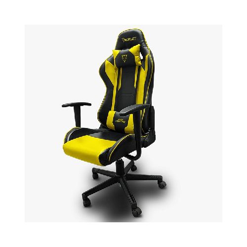 SILLA GAMER OCELOT NEGRO-AMARILLO VINIPIEL 150KG OGS-02  