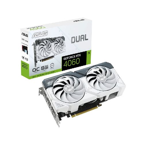 Tarjeta De Video ASUS Dual GeForce RTX 4060 White OC 8GB GDDR6