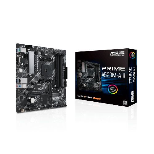 Tarjeta Madre ASUS PRIME A520M-A II, AM4, micro ATX