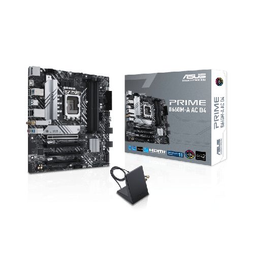 Tarjeta Madre Asus Prime B660M-A AC D4, INTEL, 1700