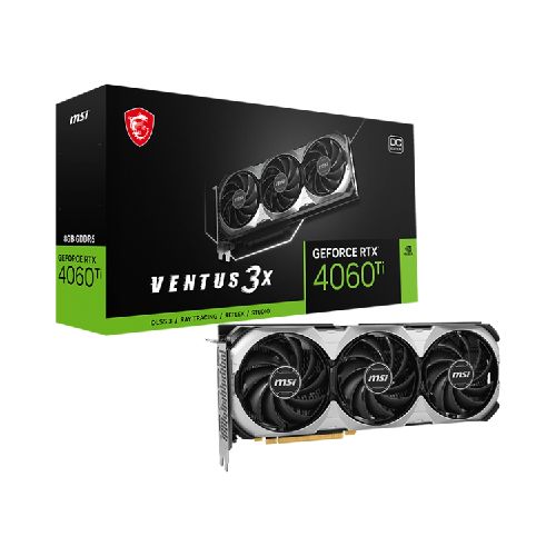 Tarjeta de Video MSI GeForce RTX™ 4060 Ti VENTUS 3X 8G OC