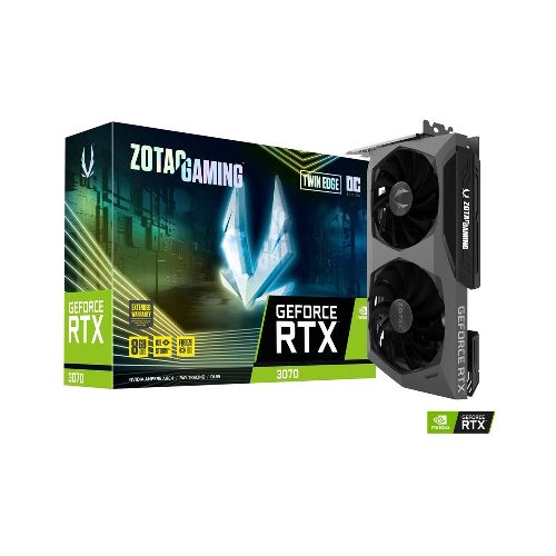 Tarjeta De Video Zotac GeForce RTX 3070 Twin Edge OC 8GB / Nvidia / DP, HDMI / ZT-A30700H-10P | Serie 30