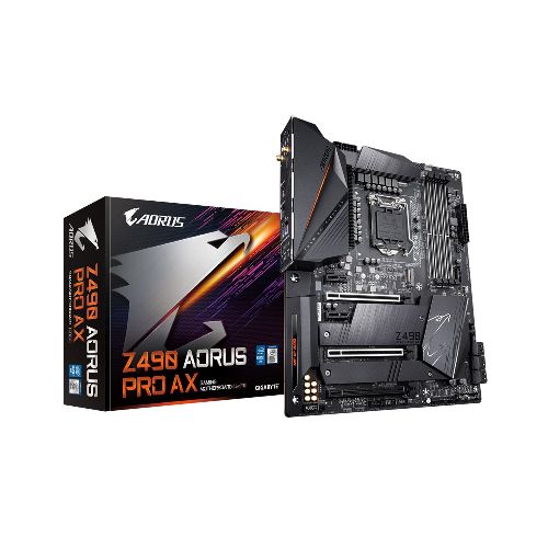 Tarjeta Madre Gigabyte Z490 Aorus PRO AX / Intel 1200 / ATX / WIFI 6 Dual Band 802.11ac / RGB Fusion 2.0