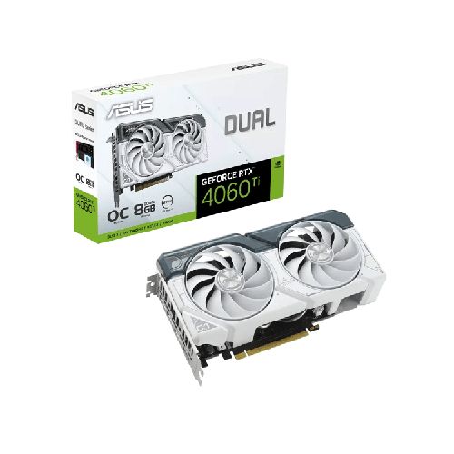 Tarjeta De Video ASUS Dual GeForce RTX 4060 TI White OC 8GB GDDR6