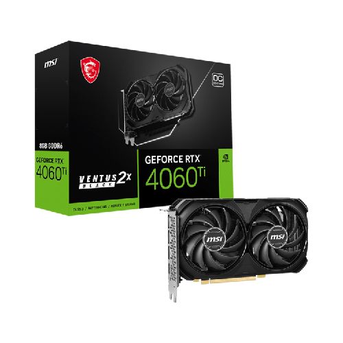 Tarjeta de Video MSI GeForce RTX™ 4060 Ti VENTUS 2X BLACK 8G OC