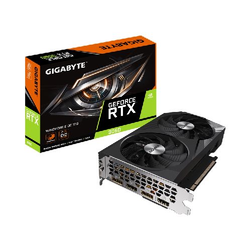 Tarjeta de Video Gigabyte GeForce RTX™ 3060 Windforce OC 12GB