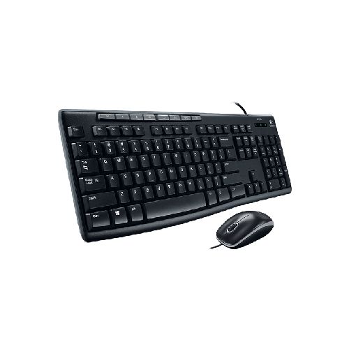 Kit de Teclado y Mouse Alámbrico Logitech MK200